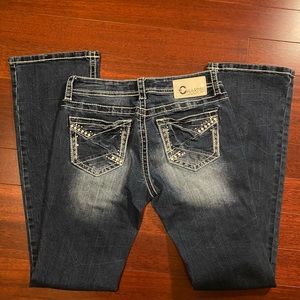 Charme bootcut jeans size 27 blue denim